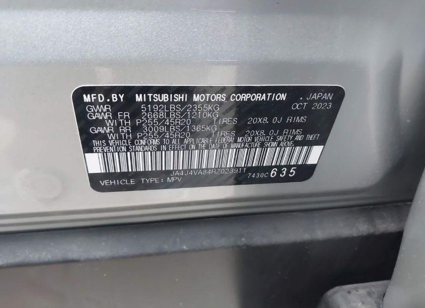 Photo 9 of 2024 Mitsubishi Outlander SE 2.5 /SE BLACK EDITION /SE BLACK EDITION W/PANO ROOF /SE RALLIART (VIN JA4J4VA84RZ023911)