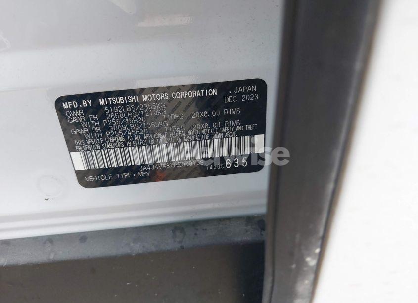 Photo 9 of 2024 Mitsubishi Outlander SE 2.5 S-AWC/SE BLACK EDITION S-AWC/SE BLACK EDITION W/PANO ROOF S-AWC/SE RALLIART S-AWC (VIN JA4J4VA8XRZ038199)