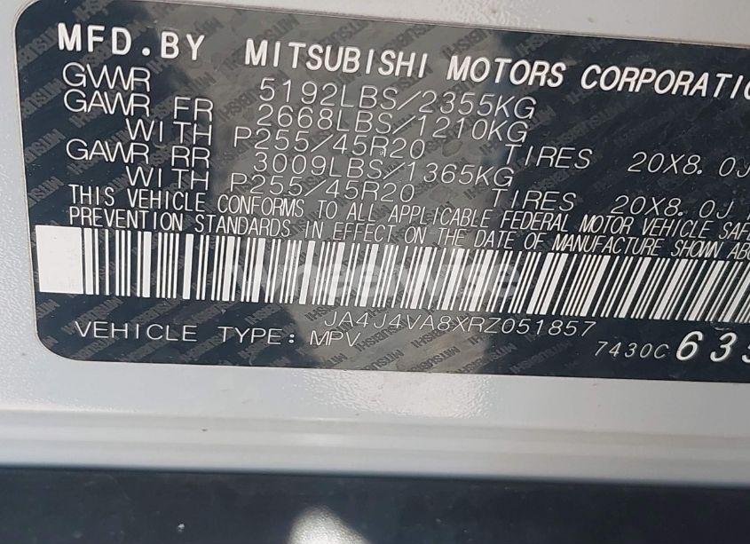 Photo 9 of 2024 Mitsubishi Outlander SE 2.5 S-AWC/SE BLACK EDITION S-AWC/SE BLACK EDITION W/PANO ROOF/SE RALLIART S-AWC (VIN JA4J4VA8XRZ051857)