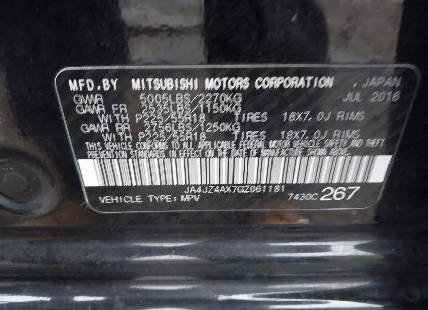 Photo 9 of 2016 Mitsubishi Outlander GT (VIN JA4JZ4AX7GZ061181)