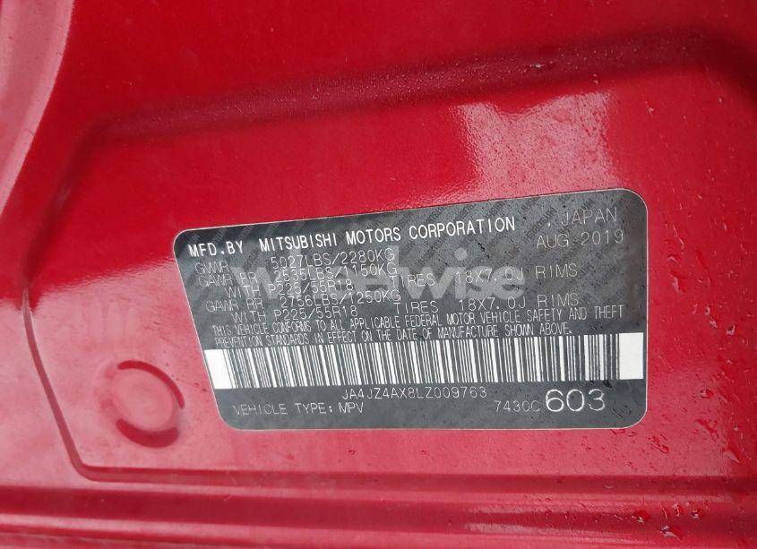 Photo 9 of 2020 Mitsubishi Outlander GT 3.0 S-AWC (VIN JA4JZ4AX8LZ009763)