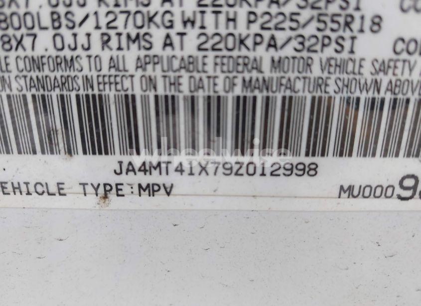 Photo 9 of 2009 Mitsubishi Outlander XLS (VIN JA4MT41X79Z012998)