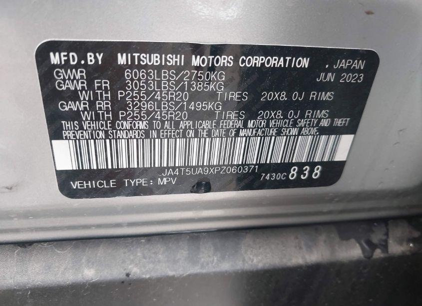 Photo 9 of 2023 Mitsubishi Outlander PHEV RALLIART S-AWC/SE S-AWC (VIN JA4T5UA9XPZ060371)
