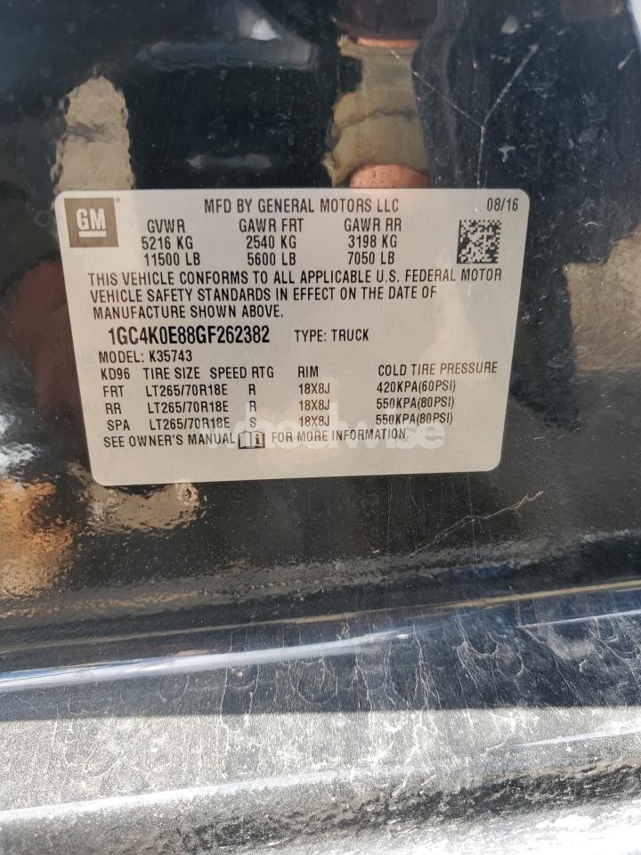 Photo 12 of 2016 CHEVROLET SILVERADO K3500 LTZ (VIN JACKCARTERGMPARTS)