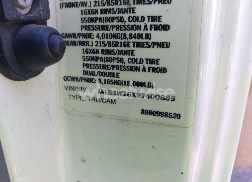 Photo 9 of 2009 Isuzu Npr (VIN JALB4W16X97400685)