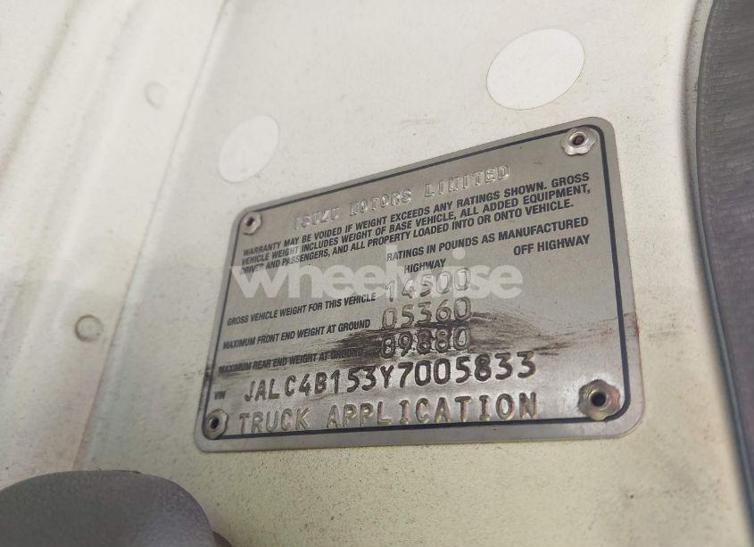 Photo 8 of 2000 Isuzu Npr (VIN JALC4B153Y7005833)