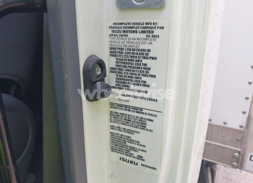 Photo 8 of 2022 Isuzu Npr XD (VIN JALC4W162N7K01001)