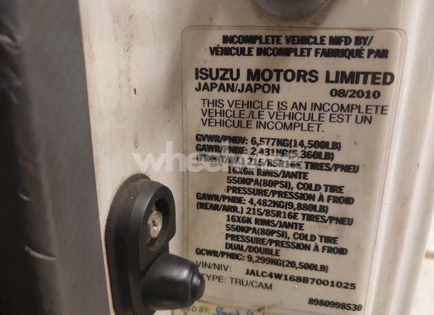 Photo 8 of 2011 Isuzu Npr HD DSL REG (VIN JALC4W168B7001025)