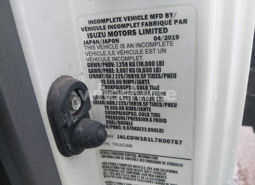 Photo 8 of 2020 Chevrolet 4500xd LCF DIESEL (VIN JALCDW161L7K00757)