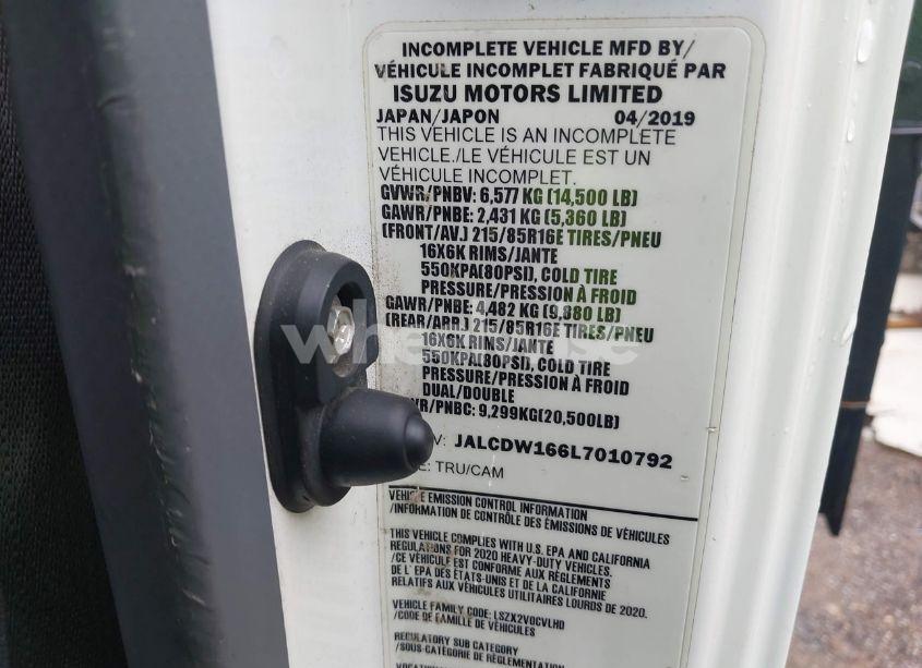 Photo 8 of 2020 Chevrolet 4500hd LCF DIESEL (VIN JALCDW166L7010792)