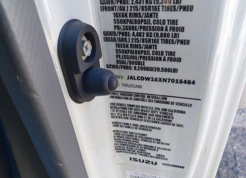 Photo 8 of 2022 Chevrolet 4500hd LCF DIESEL (VIN JALCDW16XN7015464)