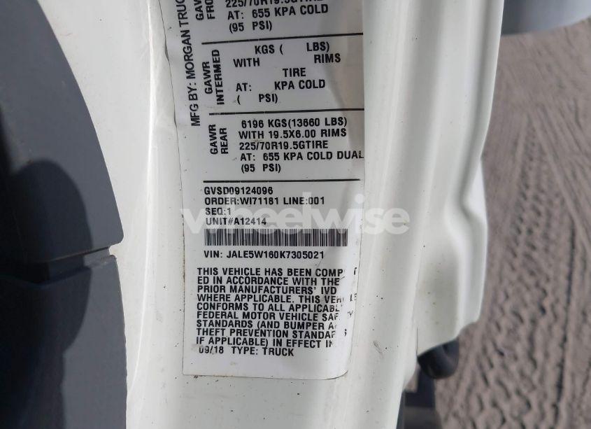 Photo 8 of 2019 Isuzu Nrr N/A (VIN JALE5W160K7305021)