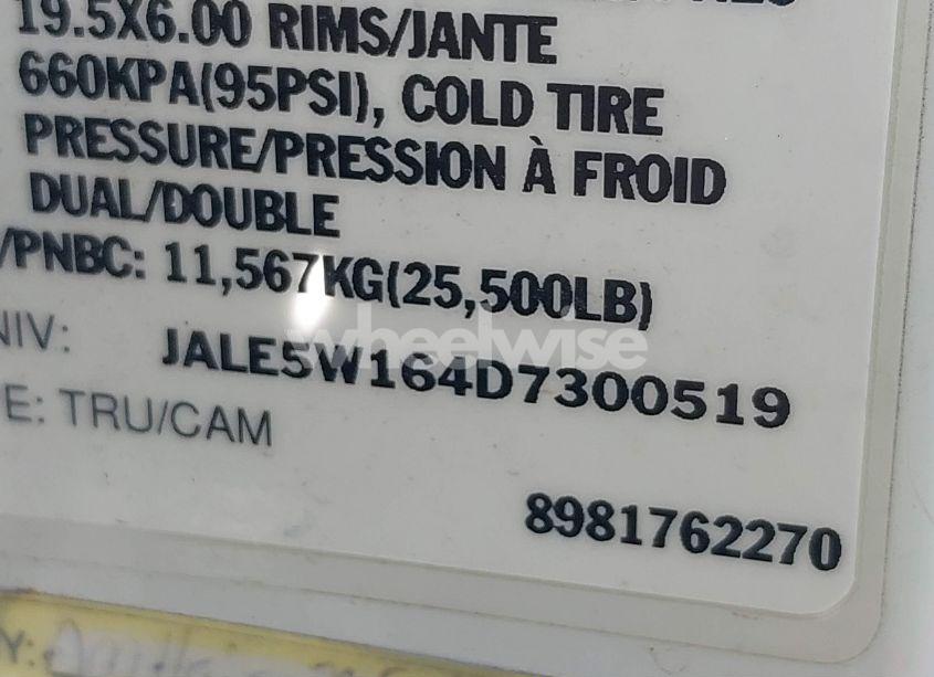 Photo 8 of 2013 Isuzu Dsl REG (VIN JALE5W164D7300519)