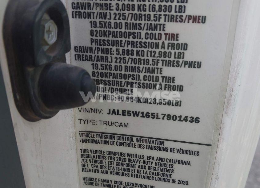 Photo 8 of 2020 Isuzu Nqr (VIN JALE5W165L7901436)