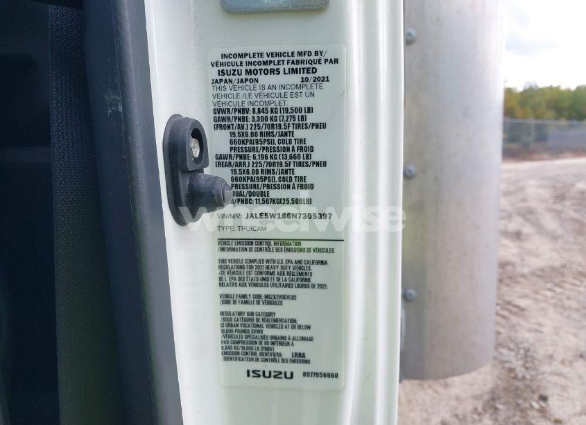 Photo 8 of 2022 Isuzu Nrr (VIN JALE5W166N7305397)