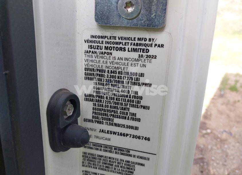 Photo 8 of 2023 Isuzu Nrr N/A (VIN JALE5W166P7306746)