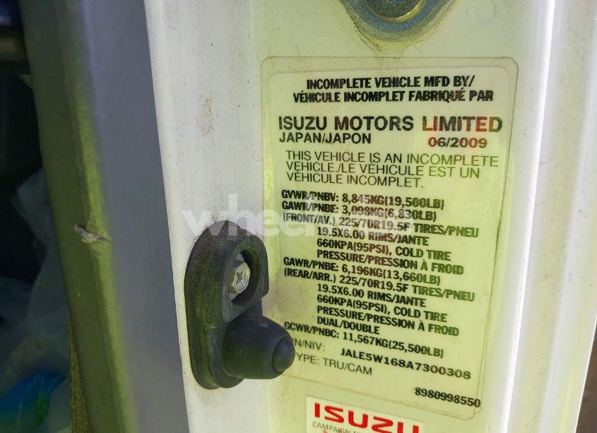 Photo 8 of 2010 Isuzu Dsl REG (VIN JALE5W168A7300308)