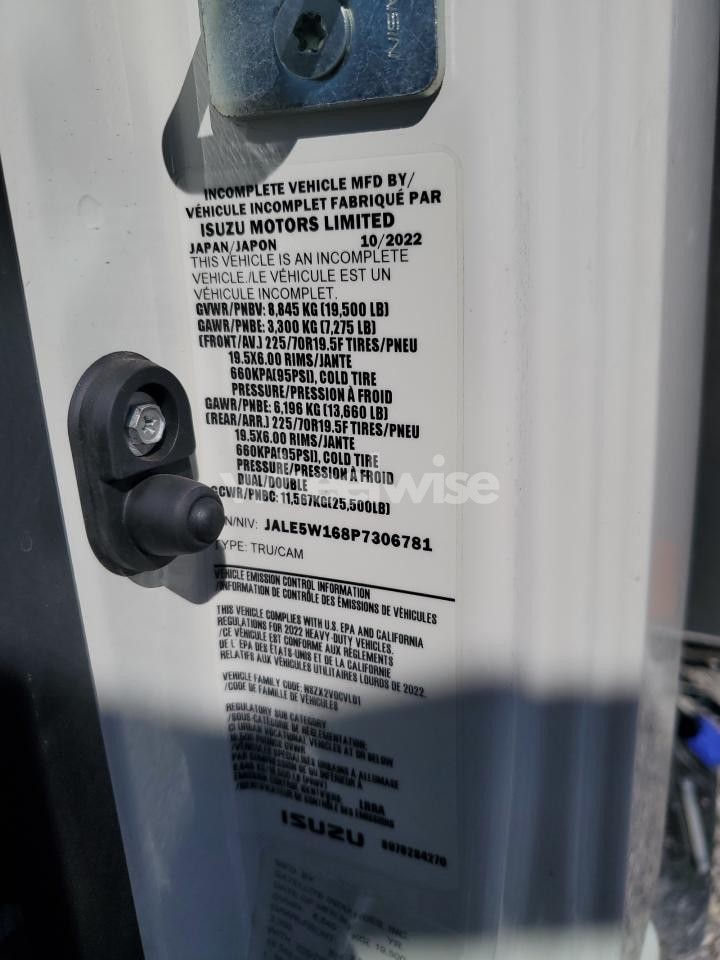 Photo 10 of 2023 ISUZU NRR (VIN JALE5W168P7306781)