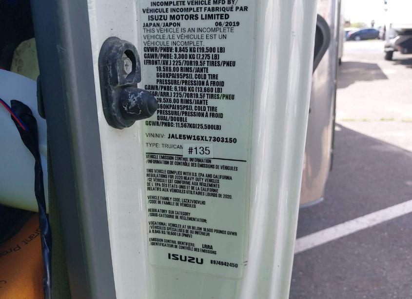 Photo 8 of 2020 Isuzu Nrr N/A (VIN JALE5W16XL7303150)