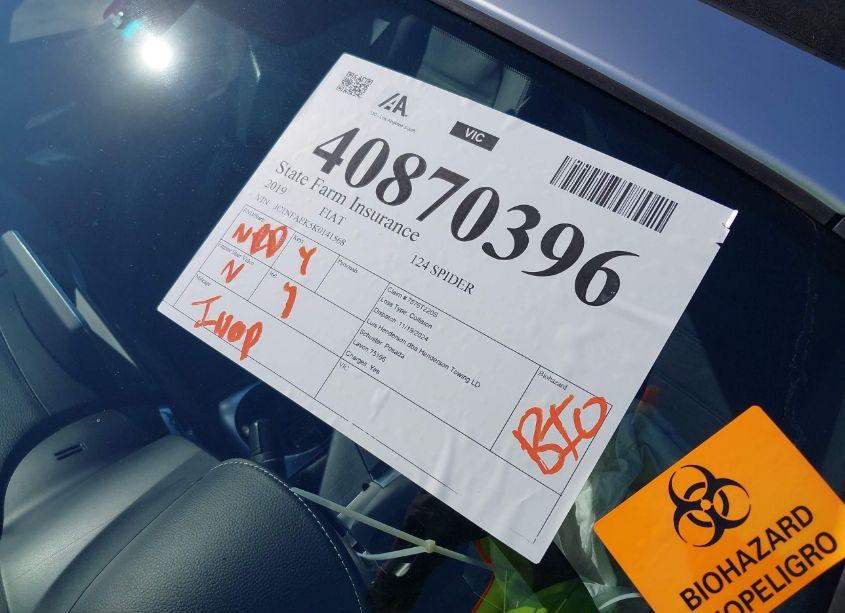 Photo 17 of 2019 Fiat 124 SPIDER LUSSO (VIN JC1NFAEK5K0141568)