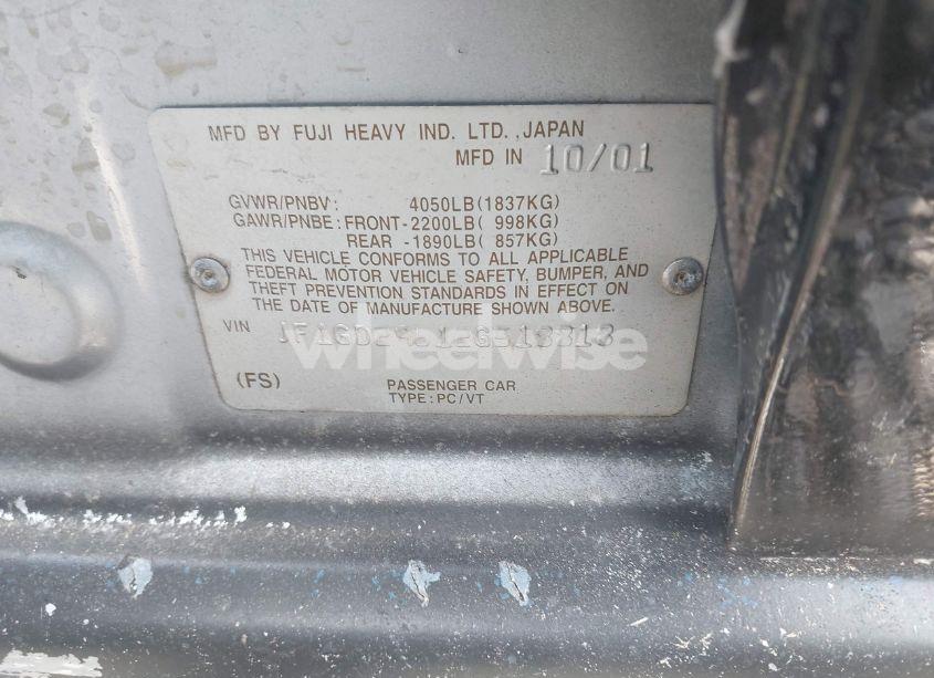 Photo 9 of 2002 Subaru Impreza WRX (VIN JF1GD29612G518818)