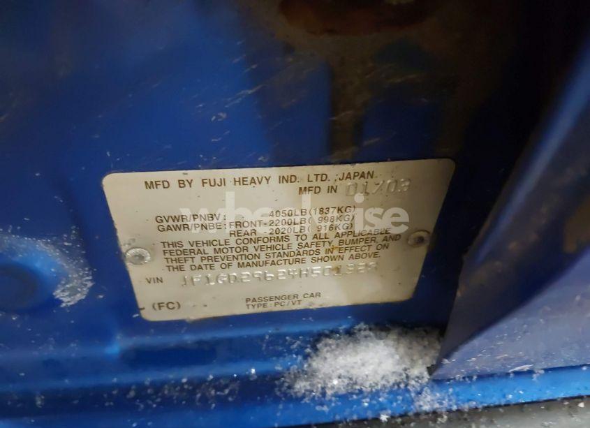 Photo 9 of 2004 Subaru Impreza WRX (VIN JF1GD29624H501328)