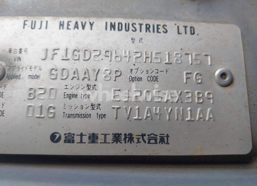 Photo 9 of 2002 Subaru Impreza WRX (VIN JF1GD29642H518757)