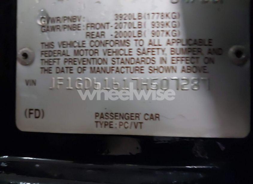 Photo 9 of 2007 Subaru Impreza 2.5I (VIN JF1GD61617H507287)