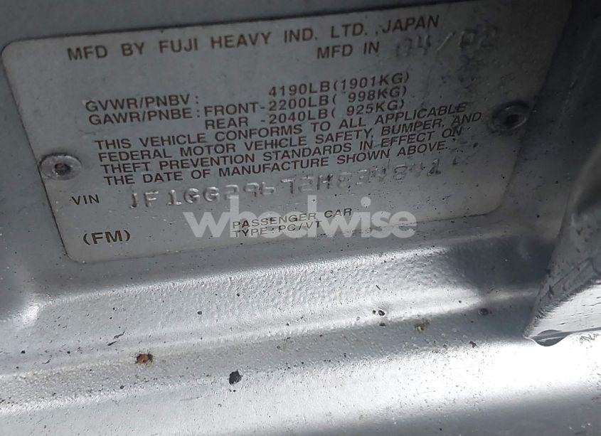 Photo 9 of 2002 Subaru Impreza WRX (VIN JF1GG29672H834841)