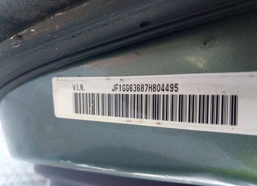 Photo 9 of 2007 Subaru Impreza OUTBACK SPORT (VIN JF1GG63687H804495)