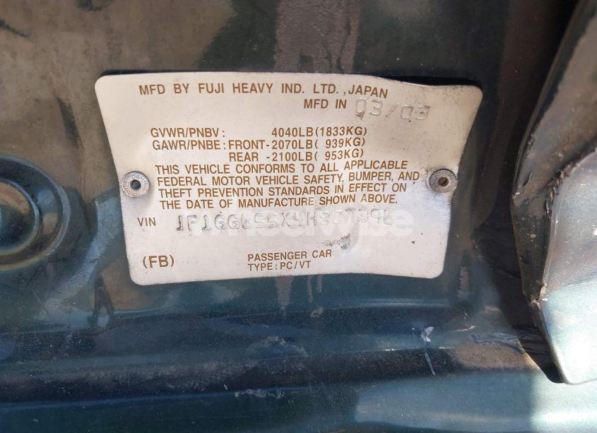 Photo 9 of 2004 Subaru Impreza 2.5TS (VIN JF1GG655X4H807396)