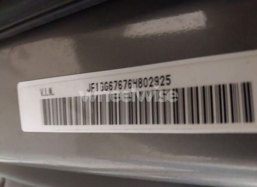 Photo 9 of 2006 Subaru Impreza 2.5I (VIN JF1GG67676H802925)