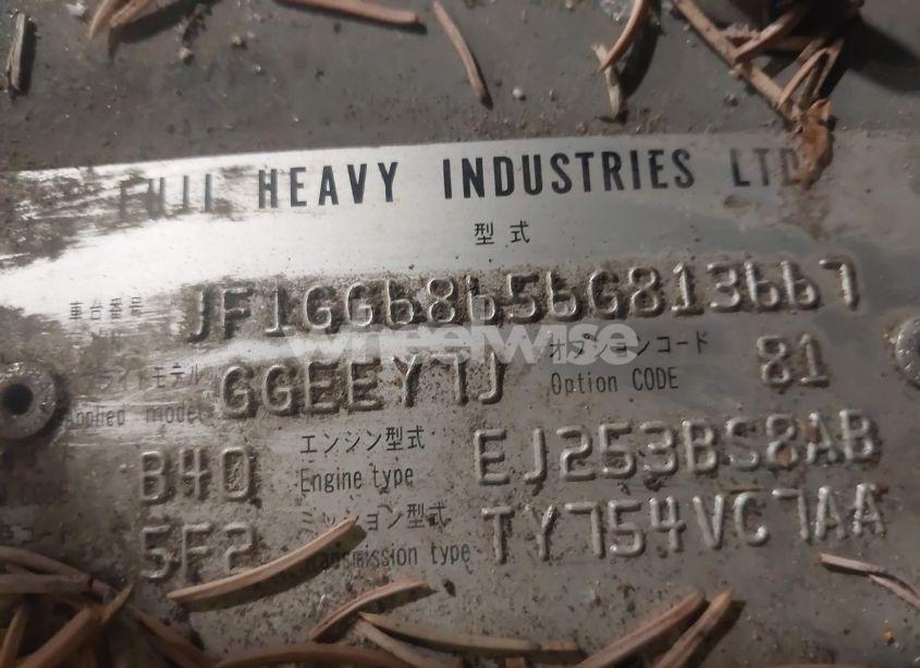 Photo 9 of 2006 Subaru Impreza OUTBACK SPORT (VIN JF1GG68656G813667)