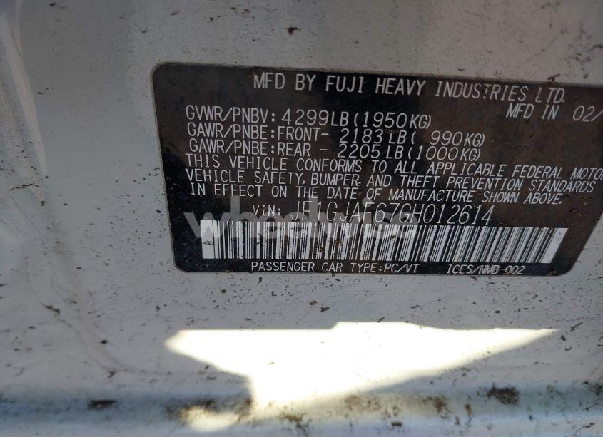 Photo 9 of 2016 Subaru Impreza 2.0I PREMIUM (VIN JF1GJAF67GH012614)