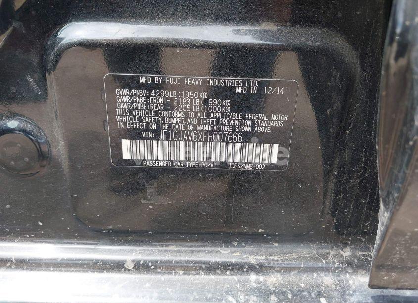 Photo 9 of 2015 Subaru Impreza 2.0I LIMITED (VIN JF1GJAM6XFH007666)