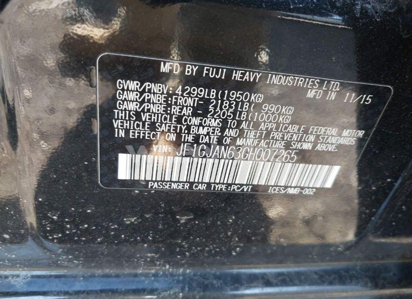 Photo 9 of 2016 Subaru Impreza 2.0I LIMITED (VIN JF1GJAN63GH007265)