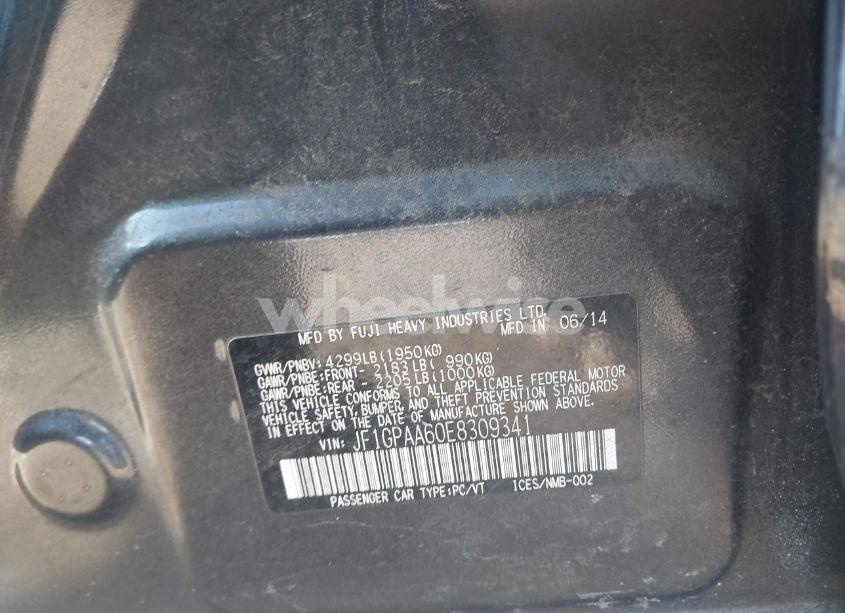 Photo 9 of 2014 Subaru Impreza 2.0I (VIN JF1GPAA60E8309341)