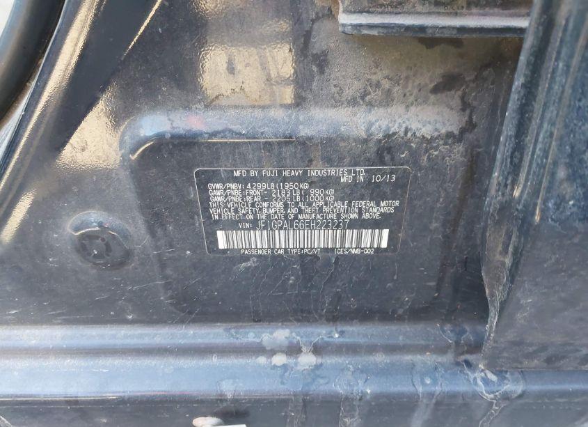 Photo 9 of 2014 Subaru Impreza 2.0I SPORT PREMIUM (VIN JF1GPAL66EH223237)