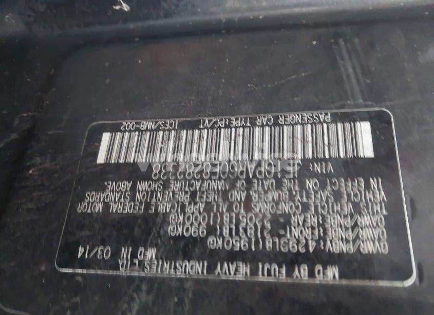 Photo 9 of 2014 Subaru Impreza 2.0I SPORT LIMITED (VIN JF1GPAR60E8282338)