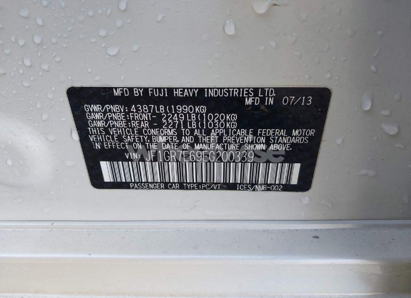 Photo 9 of 2014 Subaru Impreza WRX LIMITED (VIN JF1GR7E69EG200339)