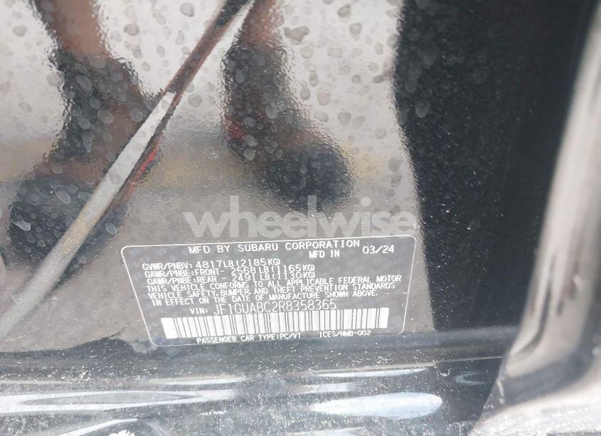 Photo 9 of 2024 Subaru Impreza (VIN JF1GUABC2R8358365)