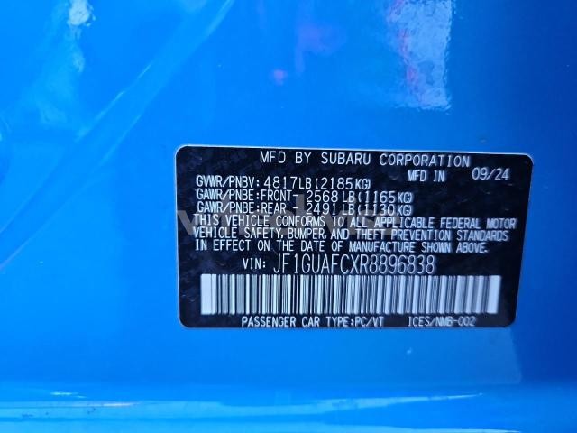 Photo 5 of 2024 SUBARU IMPREZA SPORT N/A (VIN JF1GUAFCXR8896838)