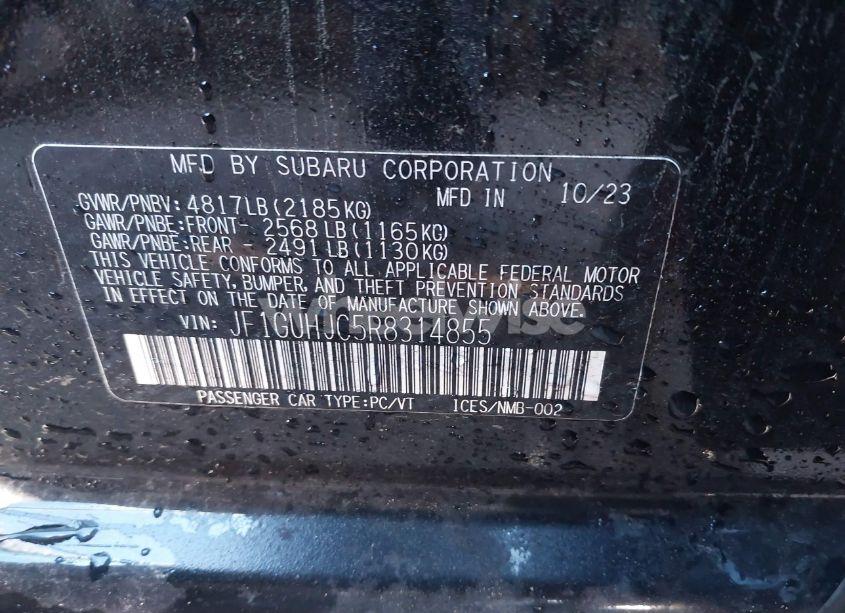 Photo 9 of 2024 Subaru Impreza RS 5-DOOR (VIN JF1GUHJC5R8314855)