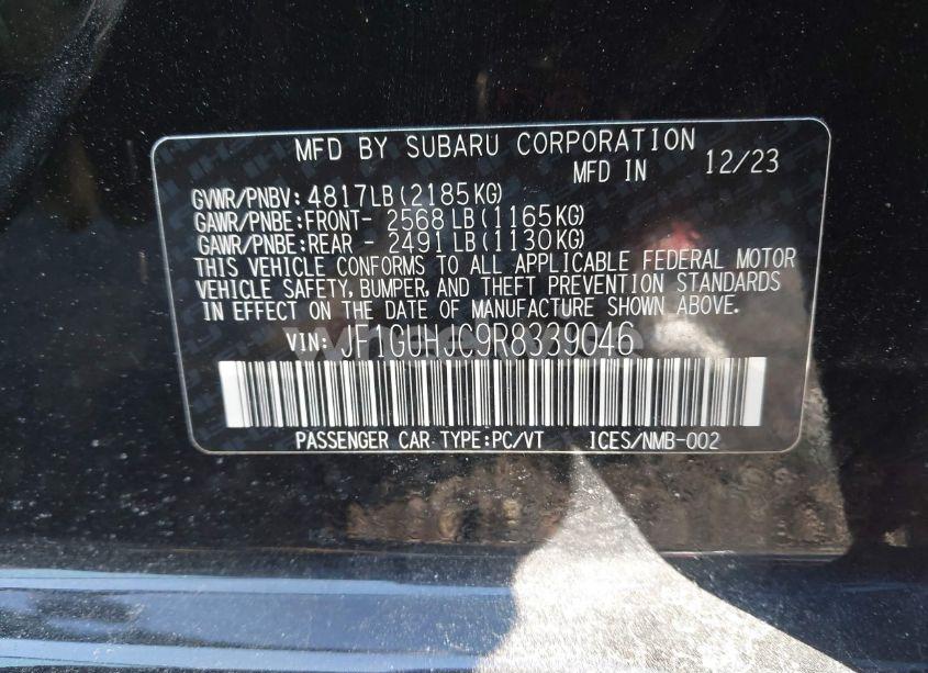 Photo 9 of 2024 Subaru Impreza RS 5-DOOR (VIN JF1GUHJC9R8339046)