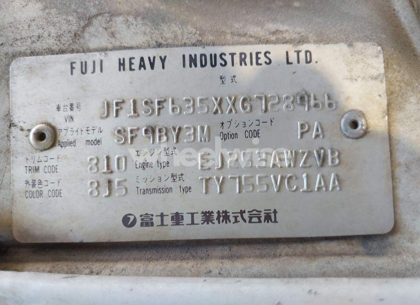 Photo 9 of 1999 Subaru Forester L (VIN JF1SF635XXG728966)