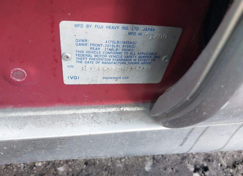 Photo 9 of 2001 Subaru Forester S (VIN JF1SF65521H702280)