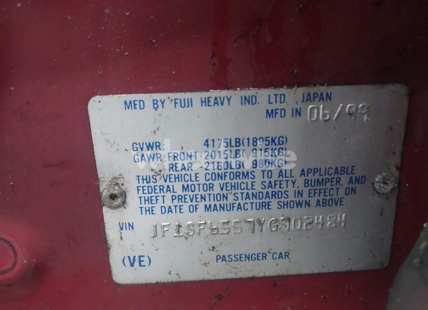 Photo 9 of 2000 Subaru Forester S (VIN JF1SF6557YG702484)