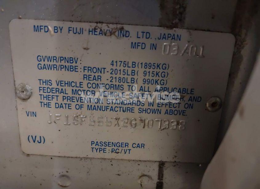 Photo 9 of 2002 Subaru Forester S (VIN JF1SF656X2G707338)