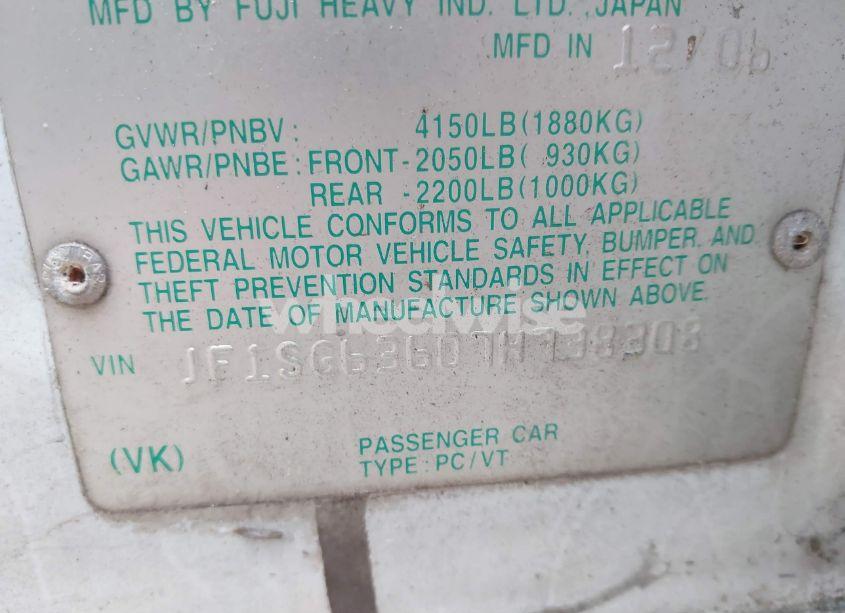 Photo 9 of 2007 Subaru Forester 2.5X (VIN JF1SG63607H738308)