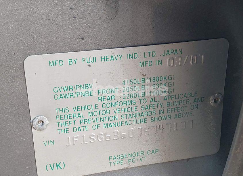 Photo 9 of 2007 Subaru Forester 2.5X (VIN JF1SG63607H747137)